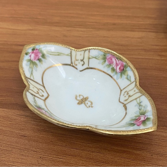 Set of 6 Vintage MORIMURA Nippon Moriage Handpainted Nut Dish Sauce Dip Dishes - Picture 10 of 16